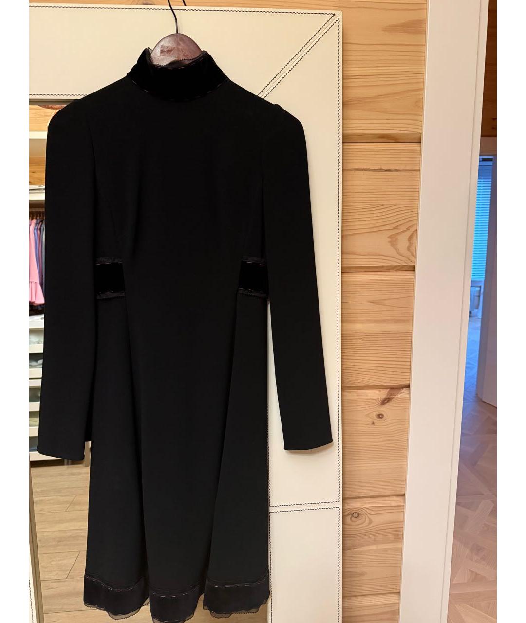 DOLCE&GABBANA Черное креповое вечернее платье, фото 5