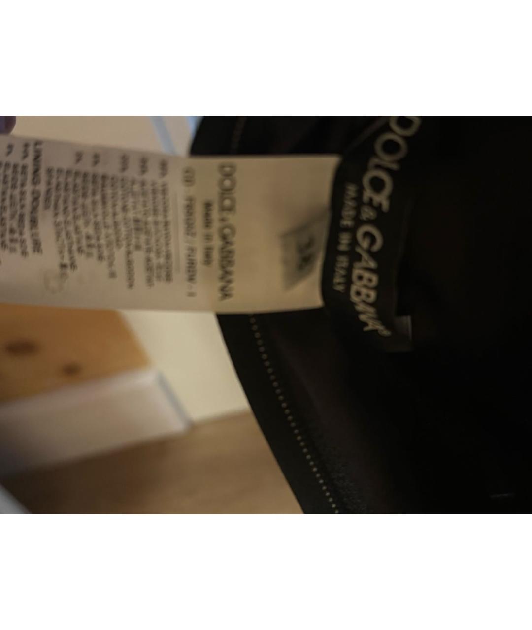 DOLCE&GABBANA Черное креповое вечернее платье, фото 3