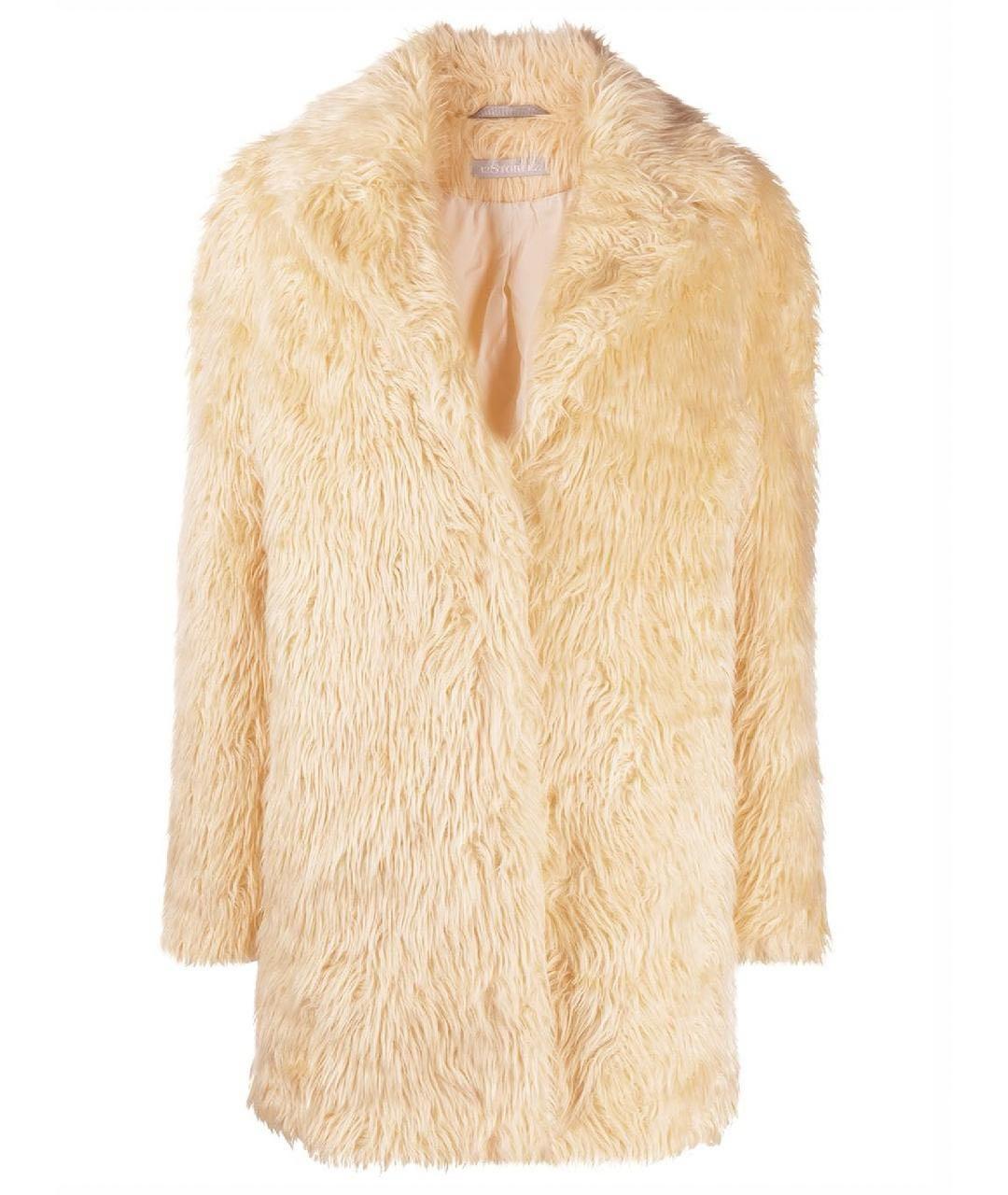 12 STOREEZ Бежевая полиэстеровая шуба, фото 1