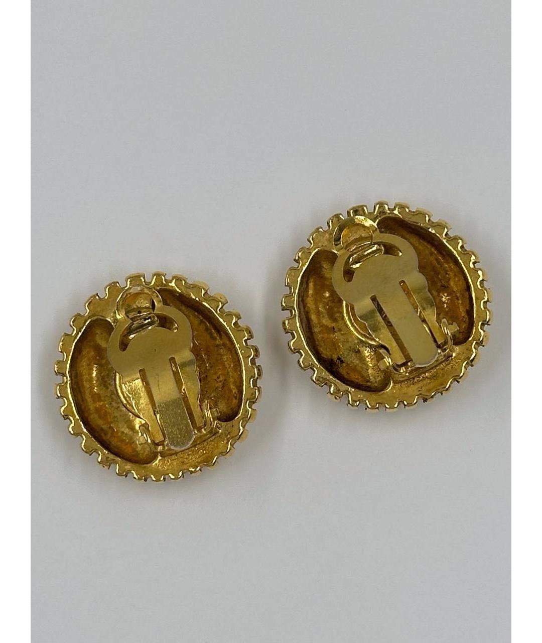 CHANEL Золотые позолоченные клипсы, фото 5