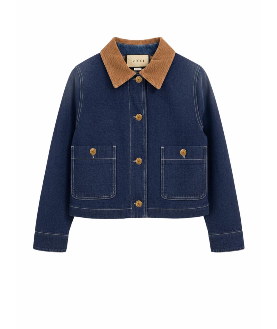 GUCCI Синяя деним куртка, фото 1