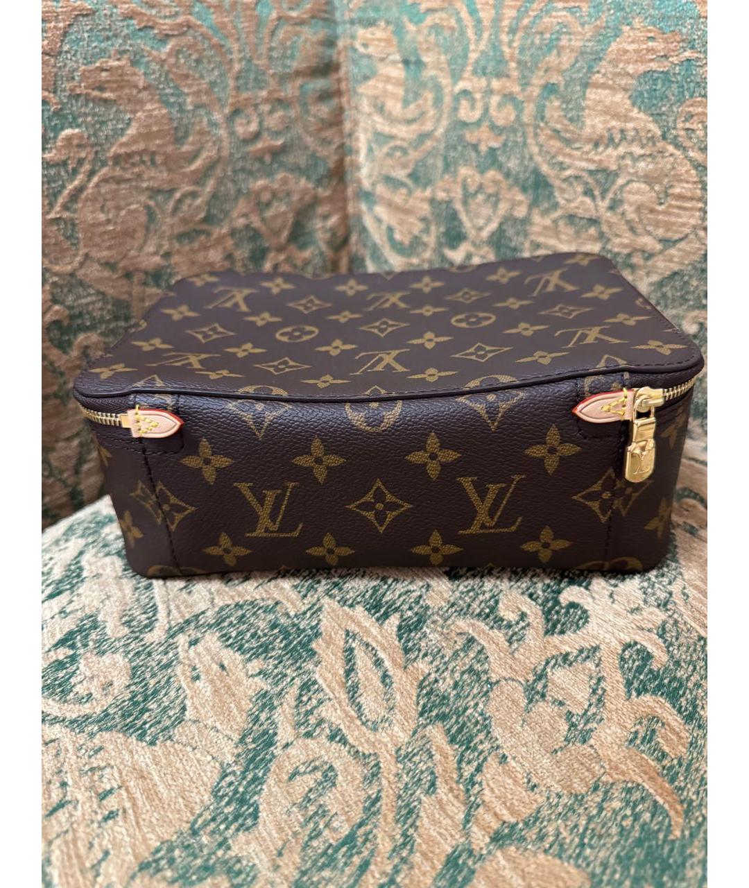 LOUIS VUITTON Коричневая косметичка, фото 2