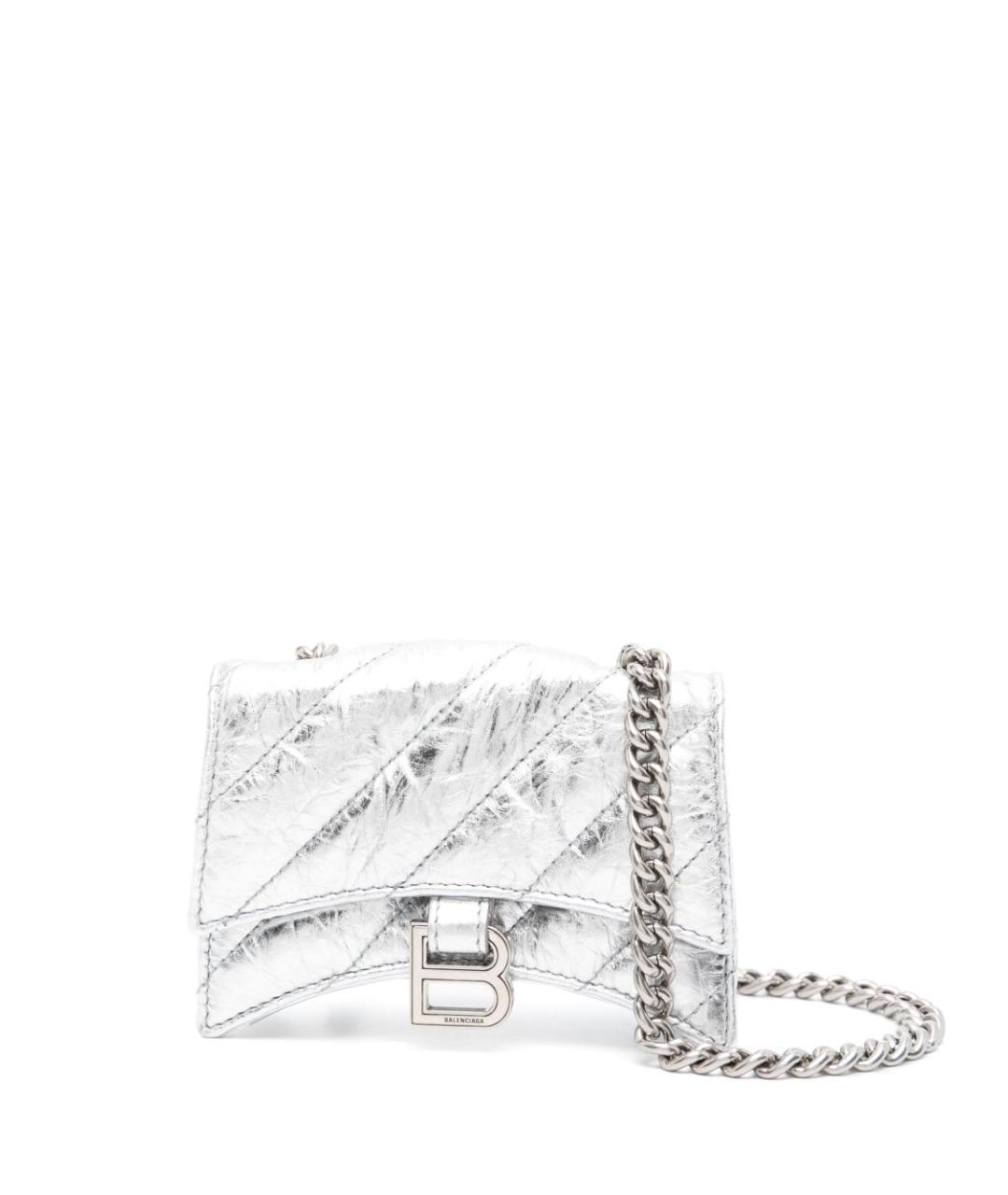 BALENCIAGA Серебряная сумка через плечо, фото 1