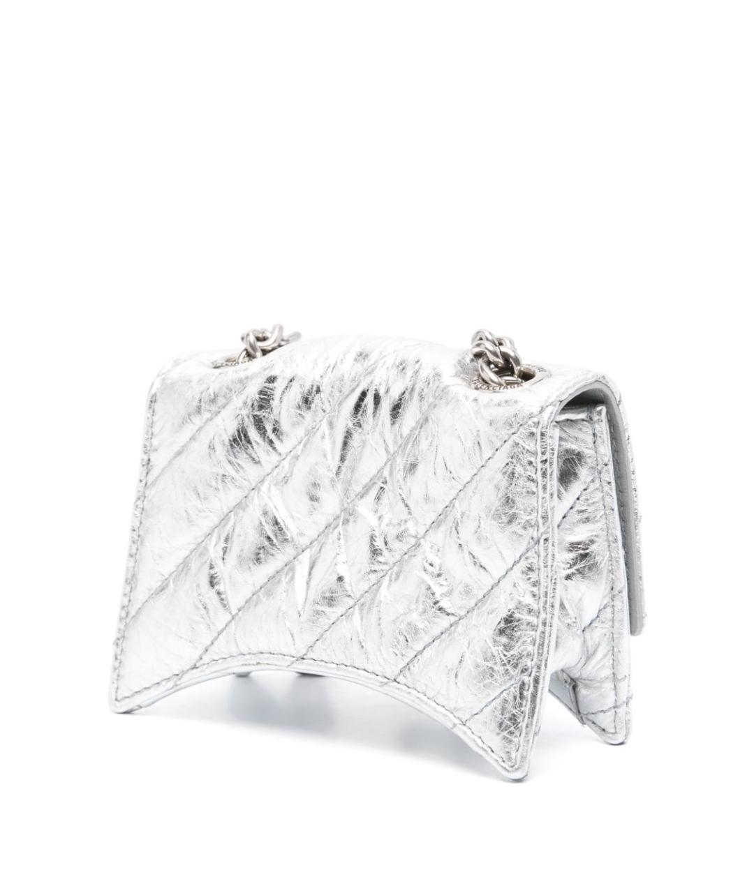 BALENCIAGA Серебряная сумка через плечо, фото 3