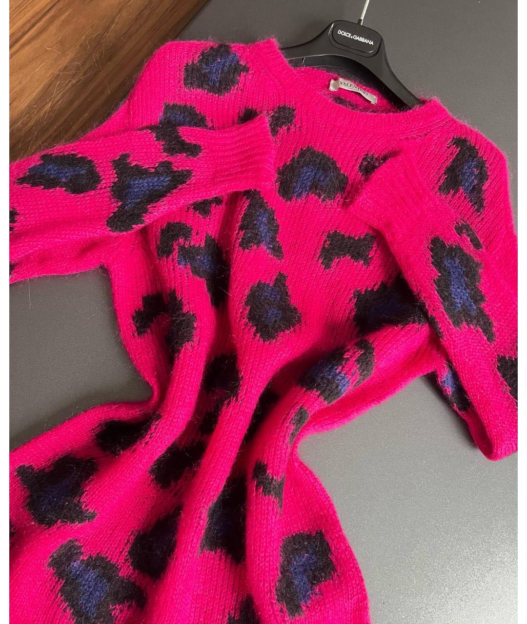 VALENTINO Фуксия шерстяной джемпер / свитер, фото 2