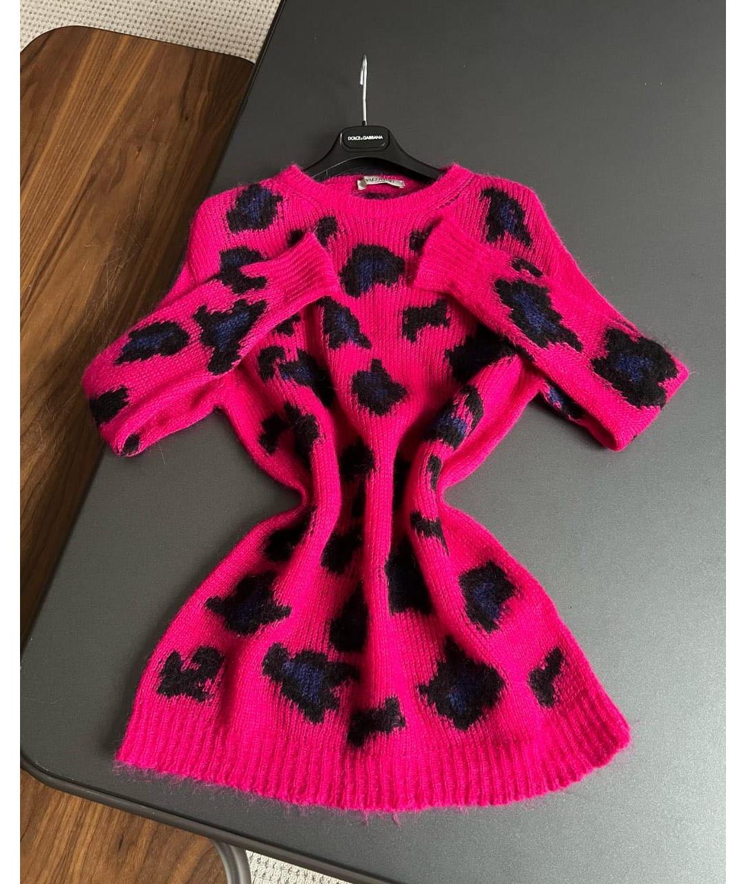 VALENTINO Фуксия шерстяной джемпер / свитер, фото 3