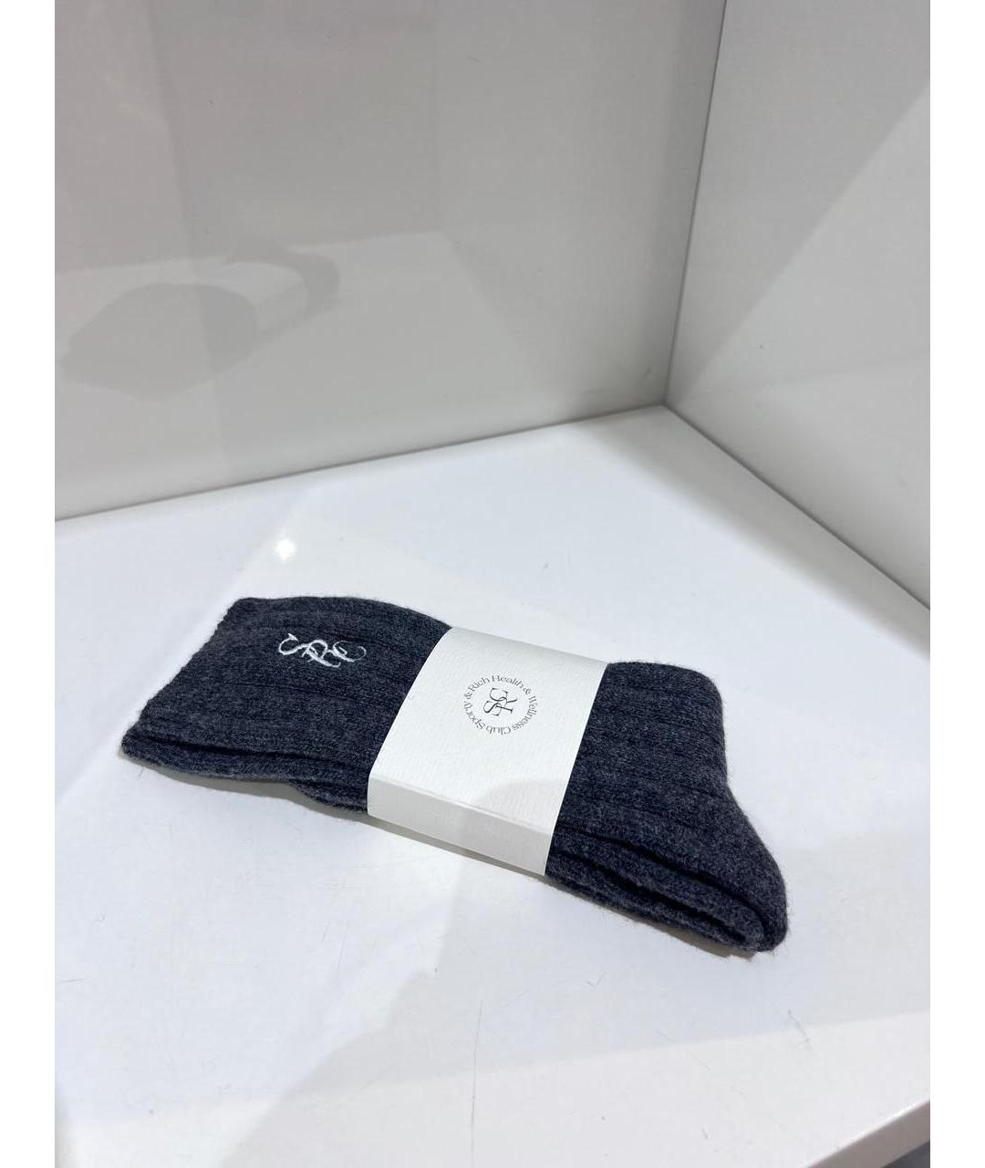 SPORTY AND RICH Серые носки, чулки и колготы, фото 2