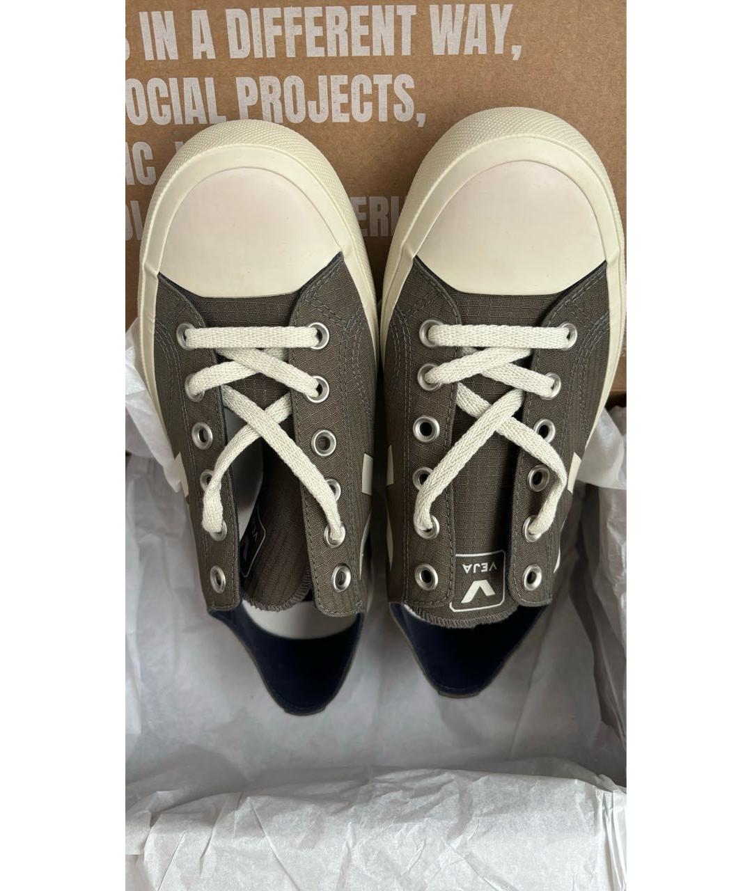 VEJA Хаки текстильные кеды, фото 8