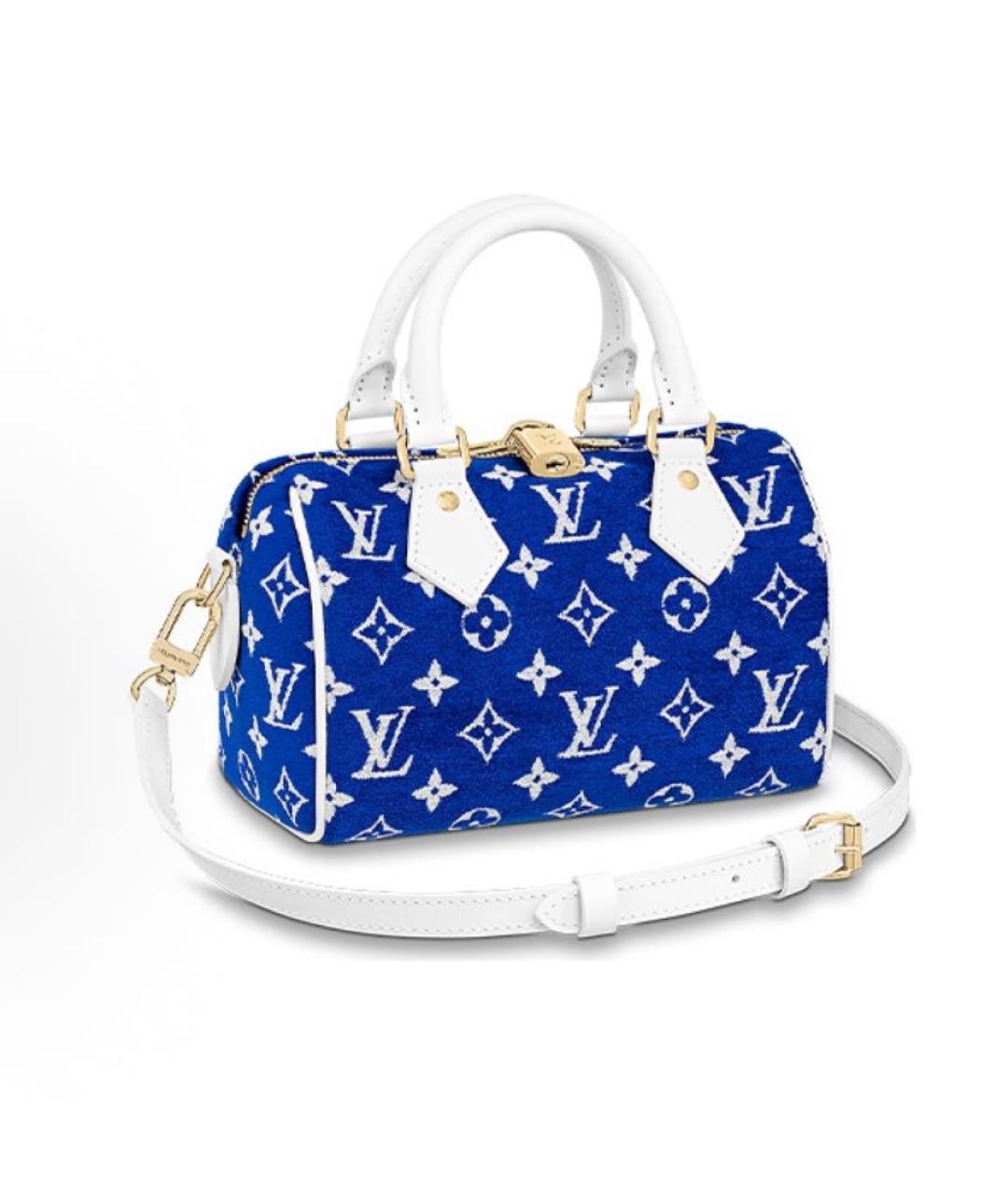 LOUIS VUITTON Темно-синяя кожаная сумка через плечо, фото 3