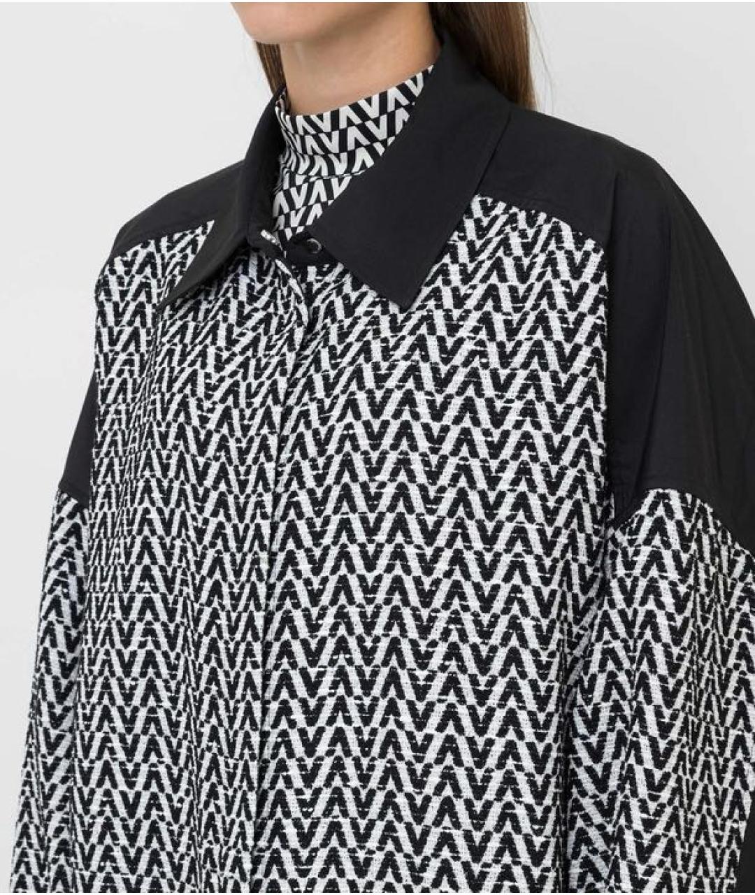 VALENTINO Черная хлопковая куртка, фото 4