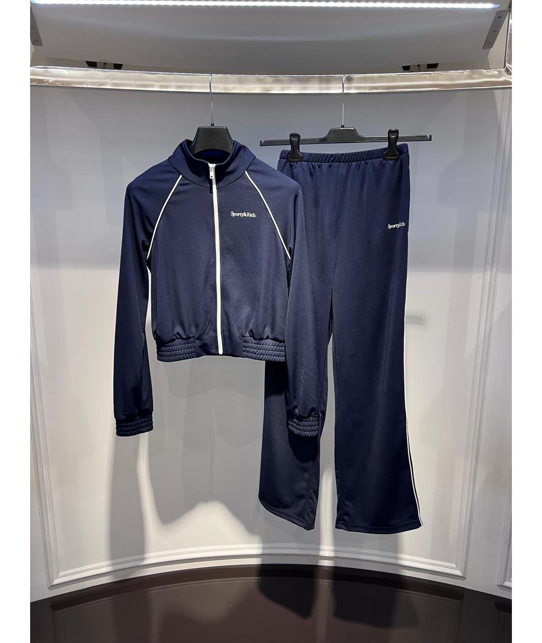 SPORTY AND RICH Синий полиэстеровый спортивные костюмы, фото 3