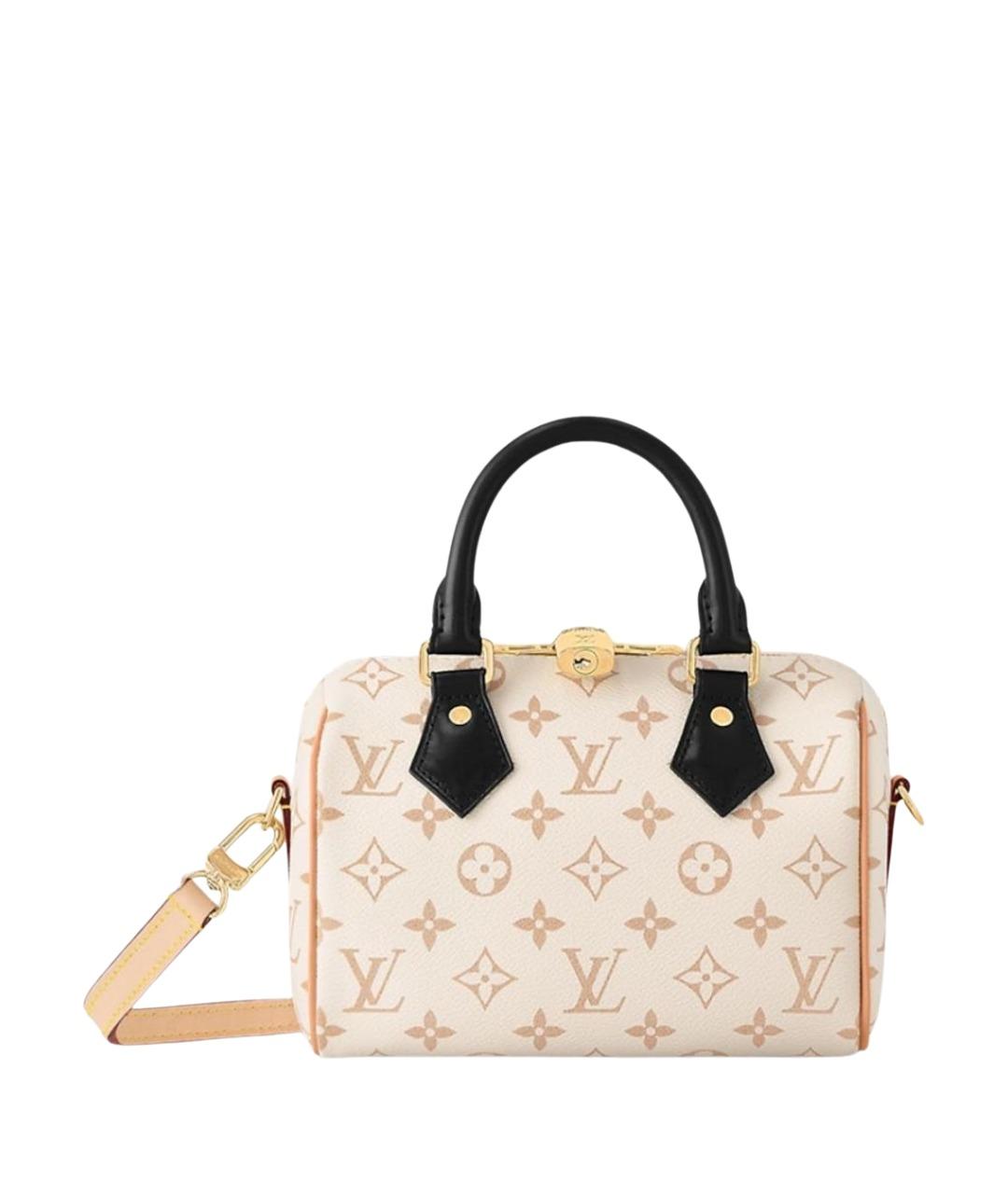 LOUIS VUITTON Белая кожаная сумка с короткими ручками, фото 1