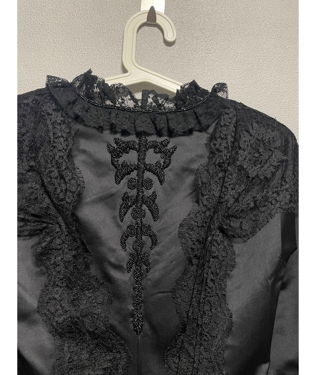 DOLCE&GABBANA Черный шелковый жакет/пиджак, фото 2