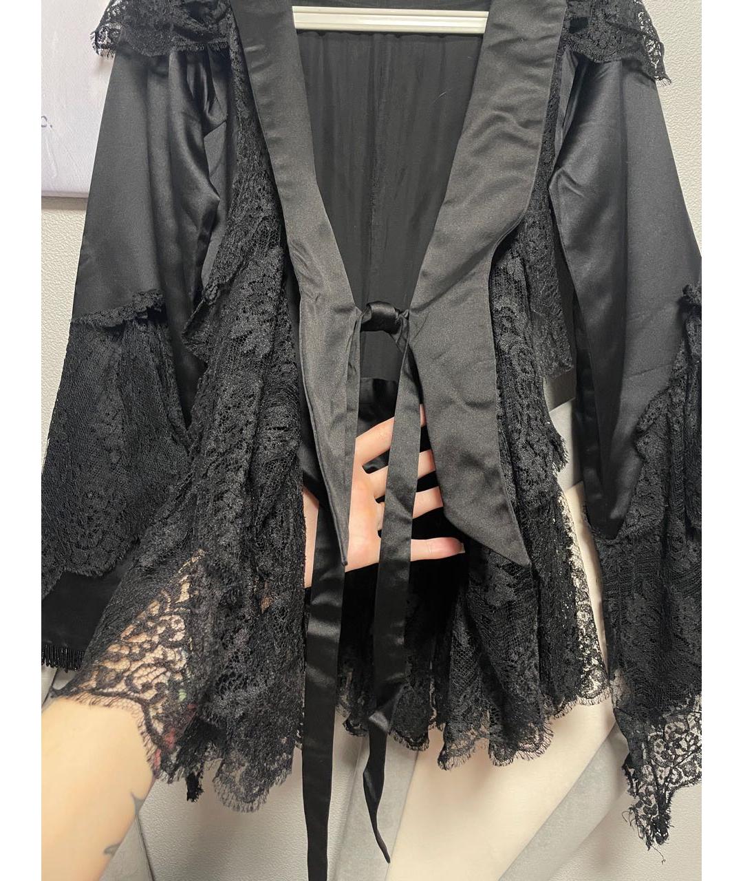 DOLCE&GABBANA Черный шелковый жакет/пиджак, фото 3