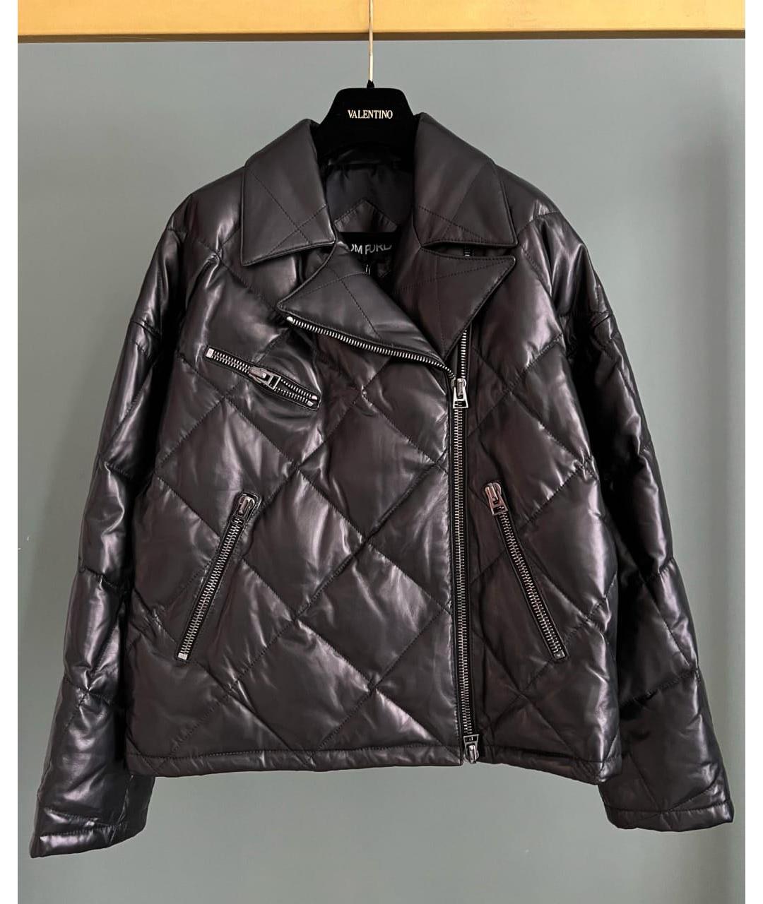 TOM FORD Черная полиэстеровая куртка, фото 3