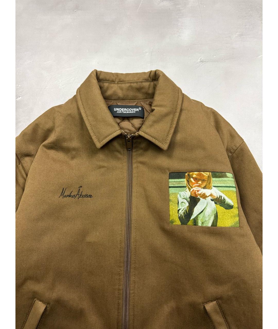 UNDERCOVER Коричневая полиэстеровая куртка, фото 3