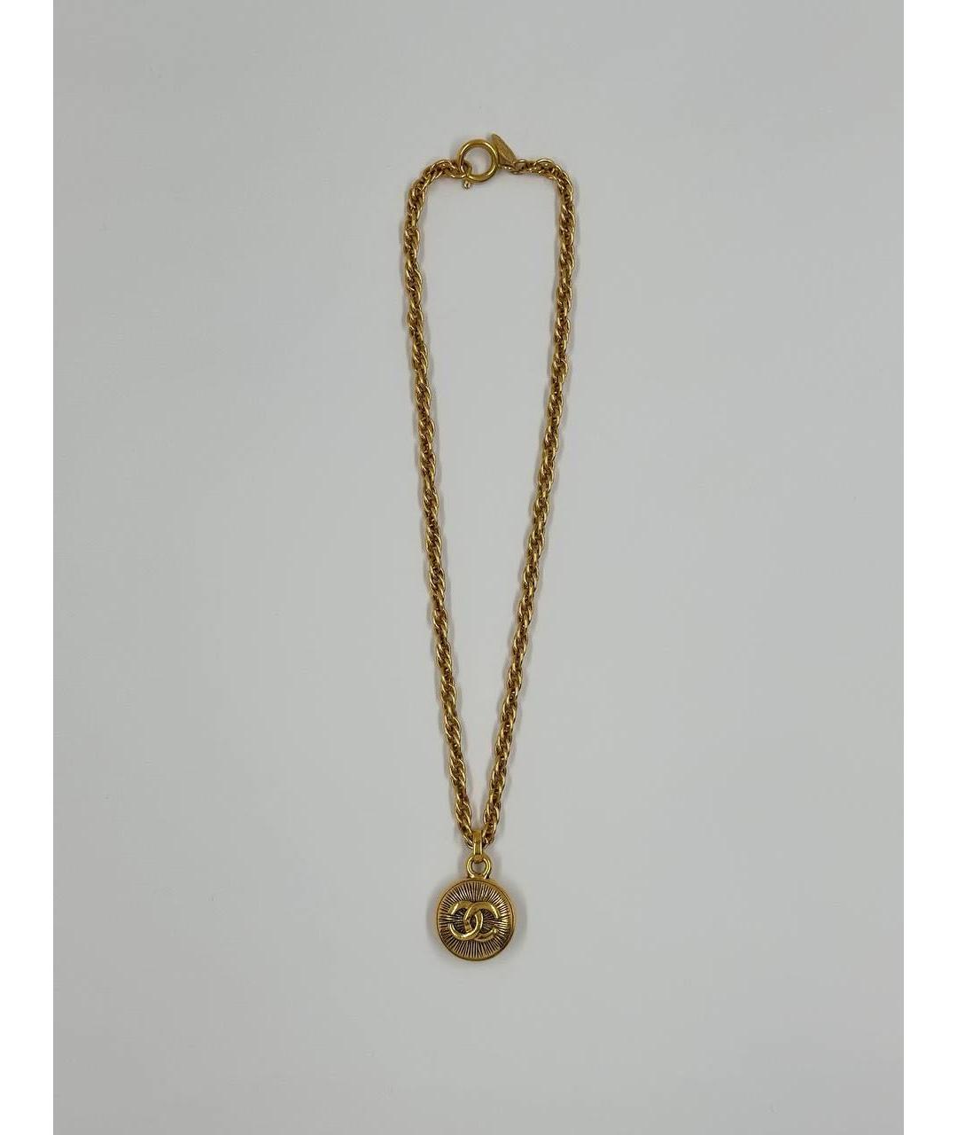 CHANEL Золотой позолоченный кулон, фото 9