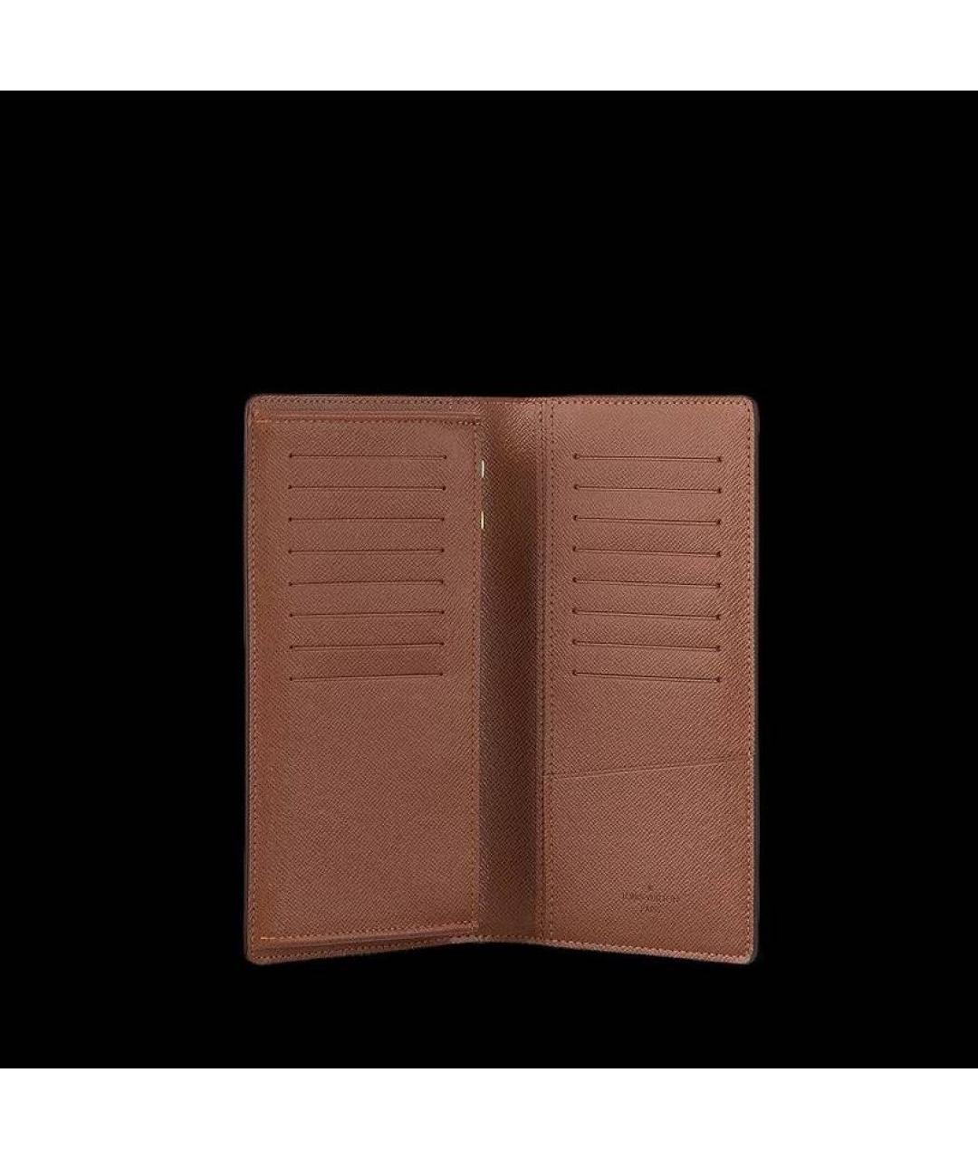 LOUIS VUITTON Коричневый кошелек, фото 3