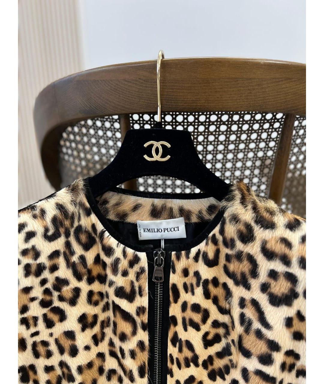 EMILIO PUCCI Коричневое шерстяное пальто, фото 2