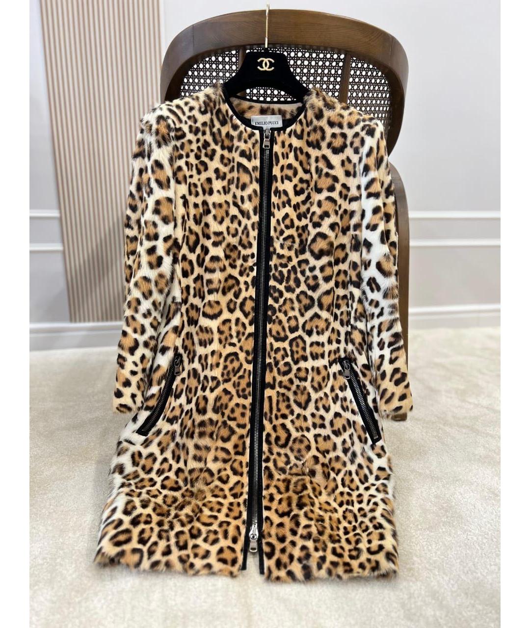 EMILIO PUCCI Коричневое шерстяное пальто, фото 3