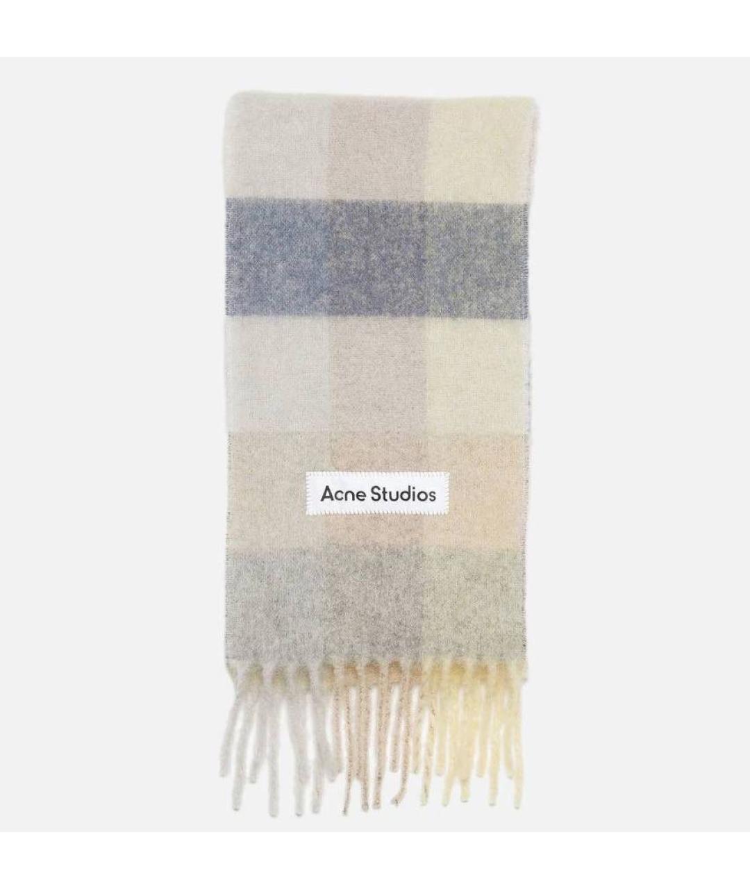 ACNE STUDIOS Мульти шерстяной шарф, фото 7