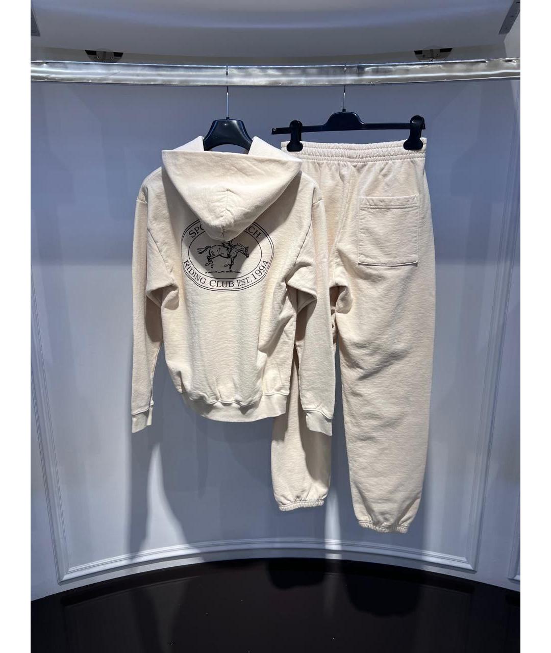 SPORTY AND RICH Бежевый хлопковый спортивные костюмы, фото 2