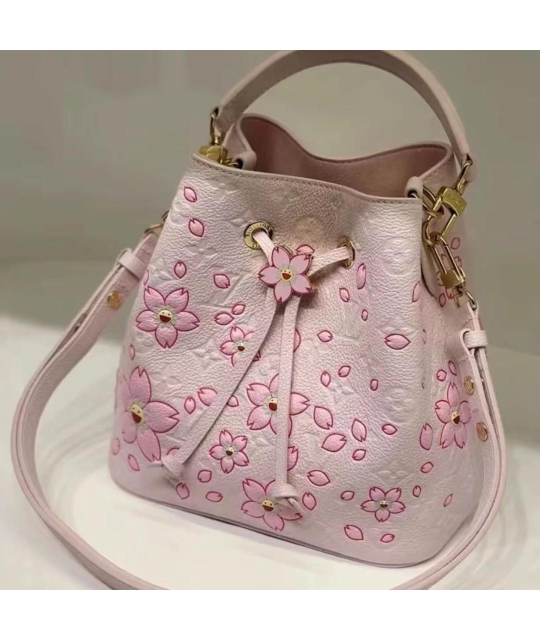 LOUIS VUITTON Розовая кожаная сумка через плечо, фото 2