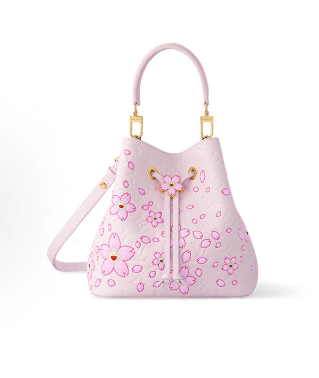 LOUIS VUITTON Розовая кожаная сумка через плечо, фото 4