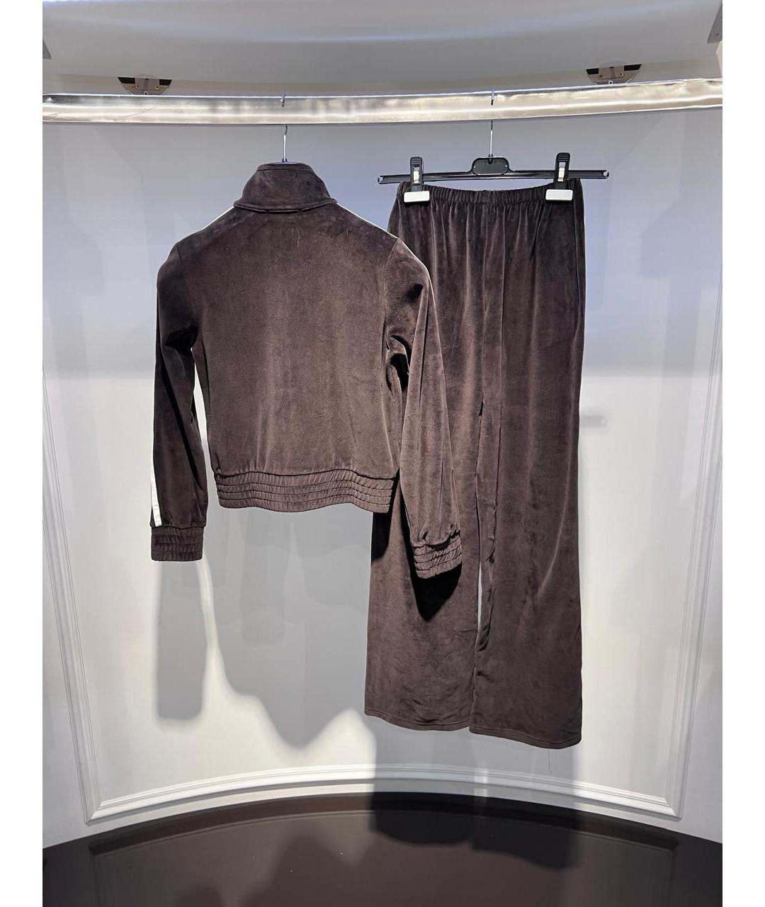 SPORTY AND RICH Коричневый хлопковый спортивные костюмы, фото 2