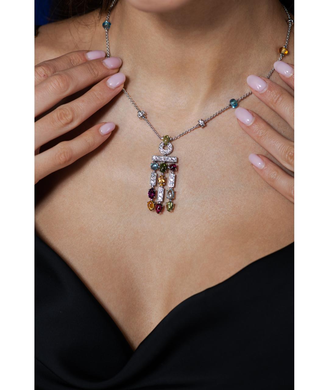 BVLGARI Мульти колье из белого золота, фото 2
