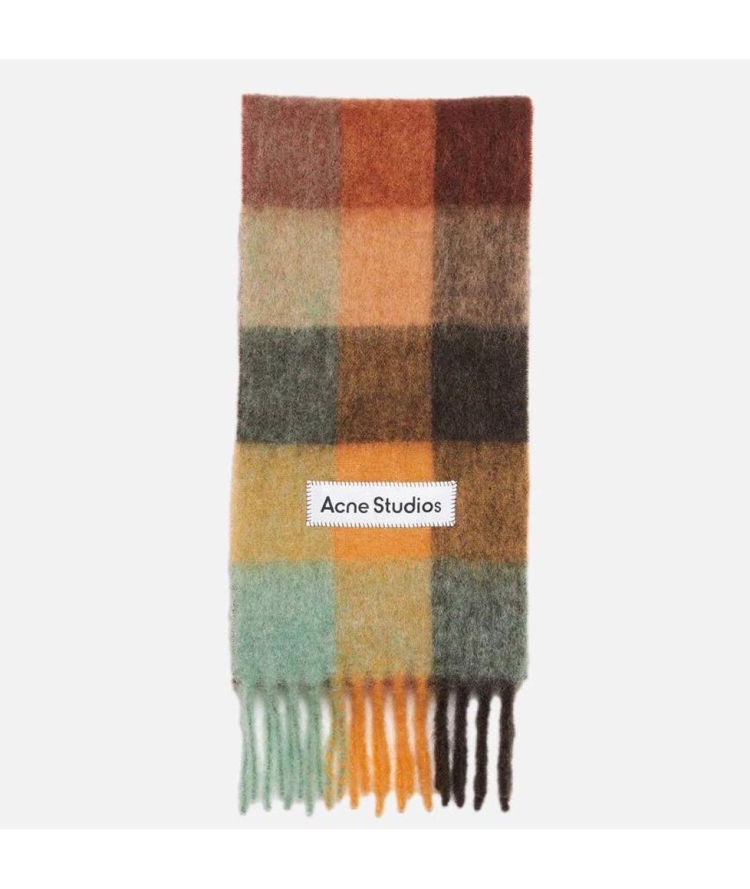 ACNE STUDIOS Мульти шерстяной шарф, фото 7