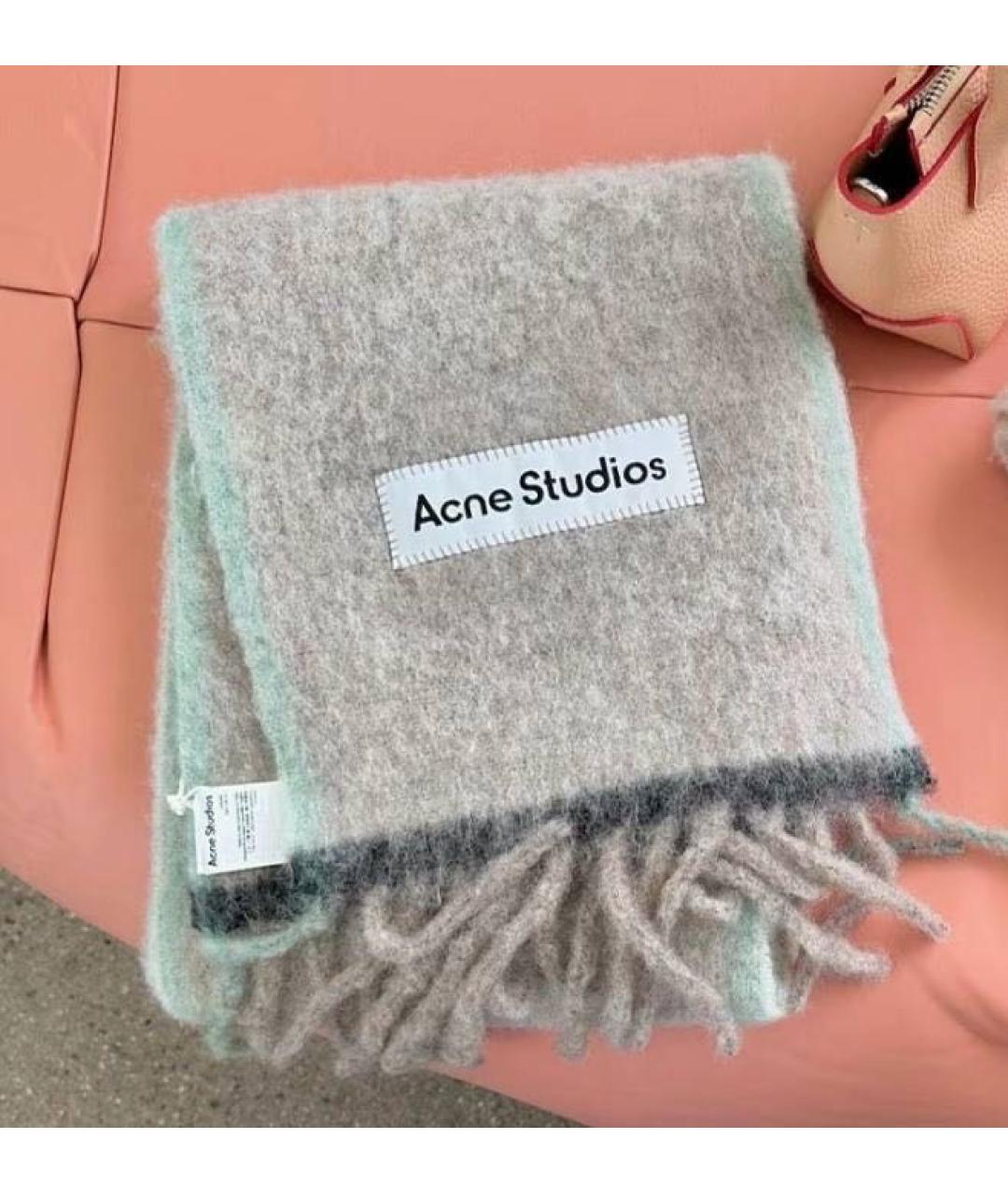 ACNE STUDIOS Мульти шерстяной шарф, фото 6