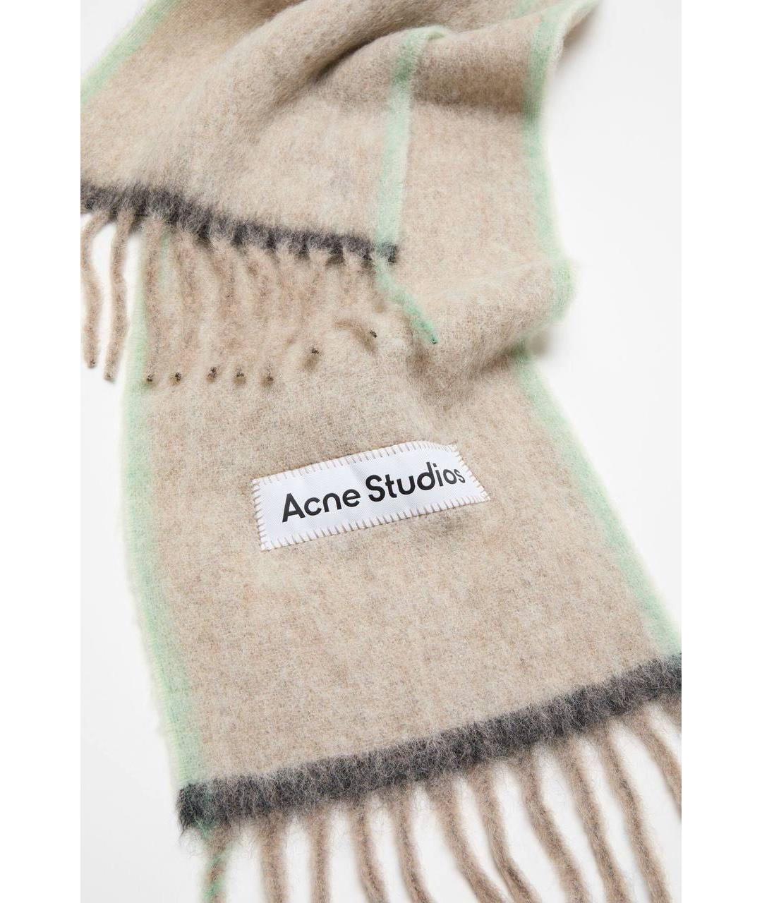 ACNE STUDIOS Мульти шерстяной шарф, фото 4