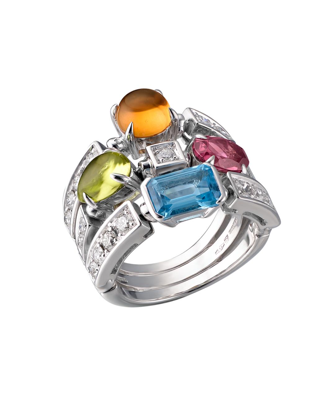 BVLGARI Серебряное кольцо из белого золота, фото 2