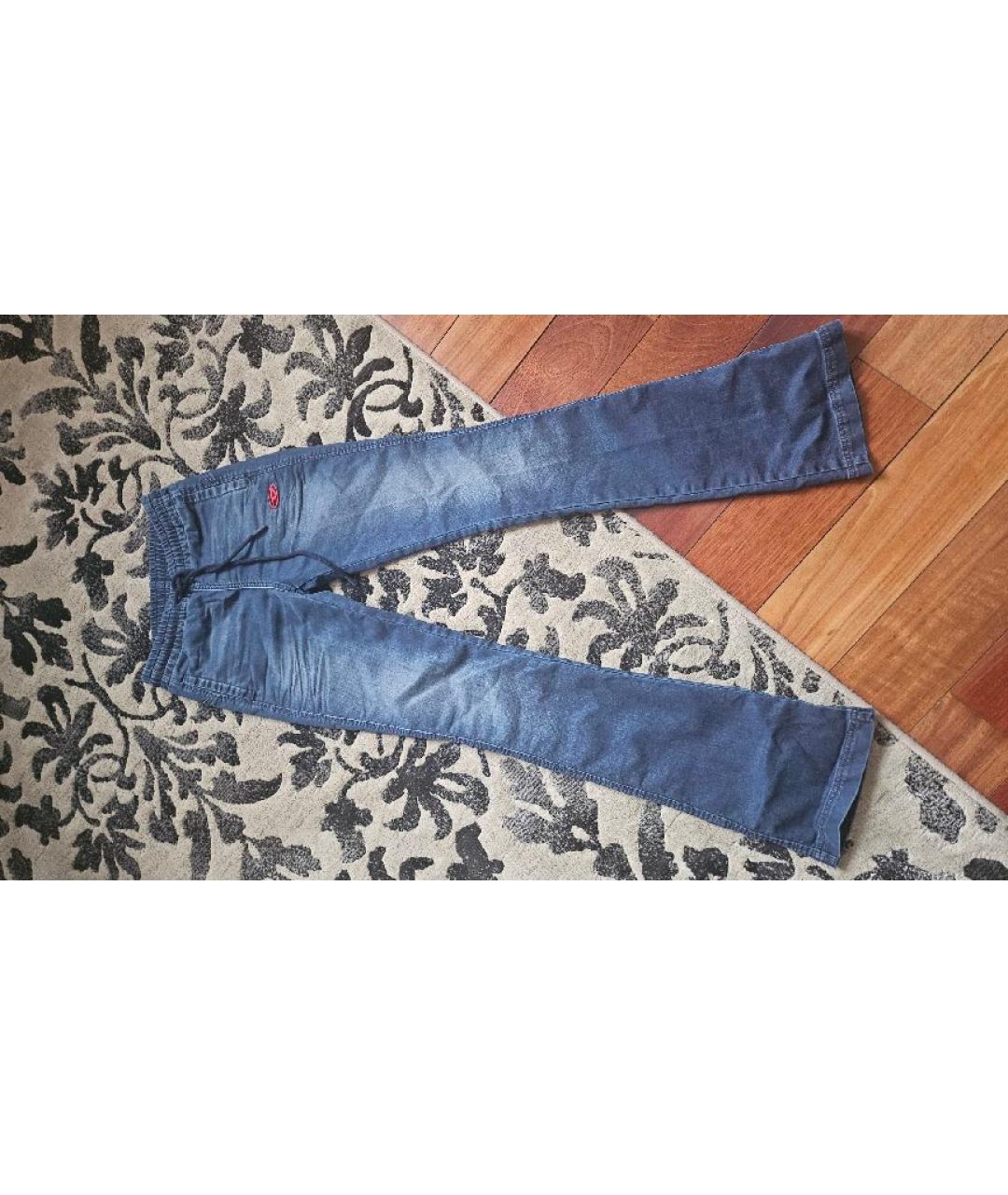 DIESEL Синие хлопковые джинсы клеш, фото 5