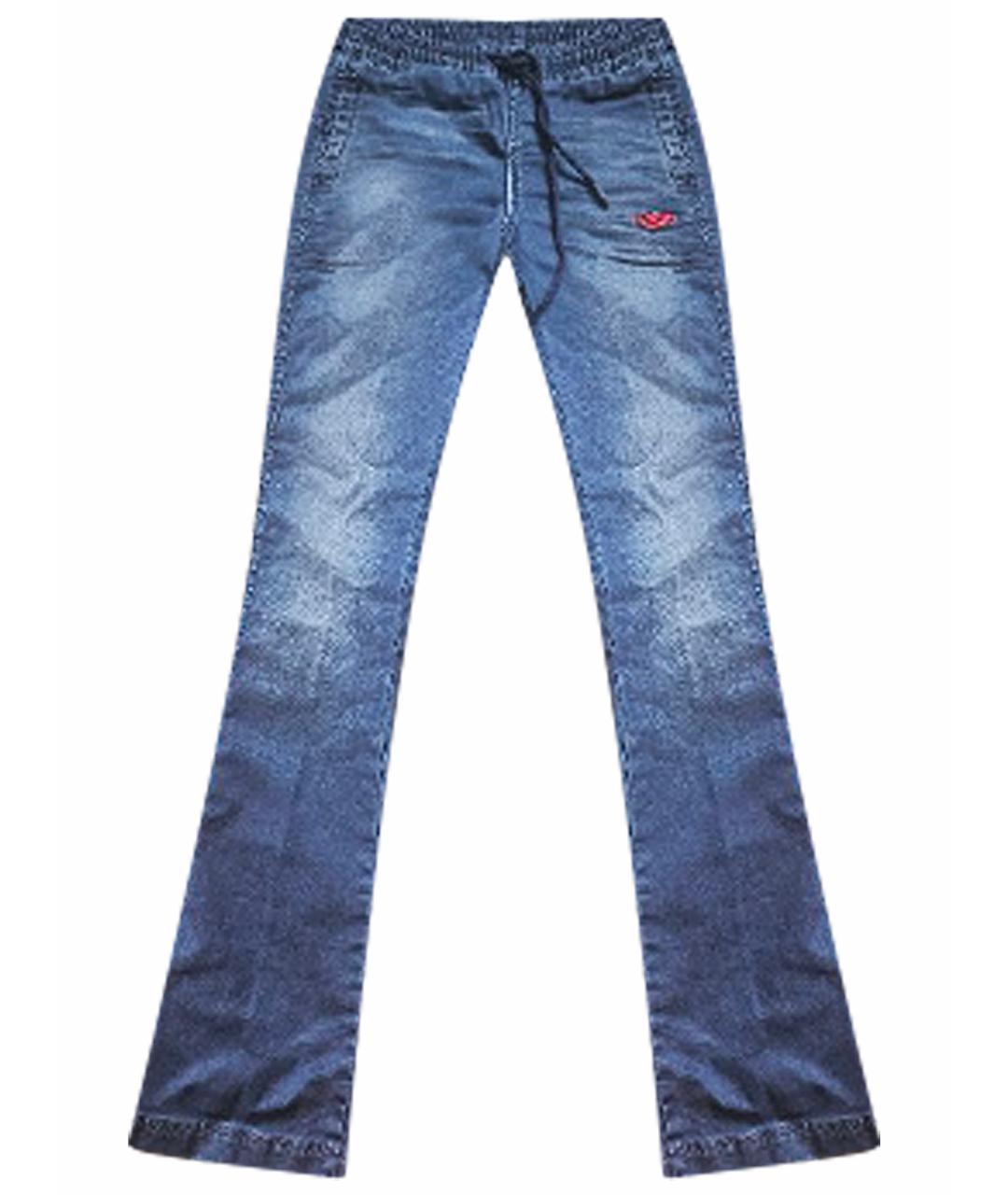 DIESEL Синие хлопковые джинсы клеш, фото 1