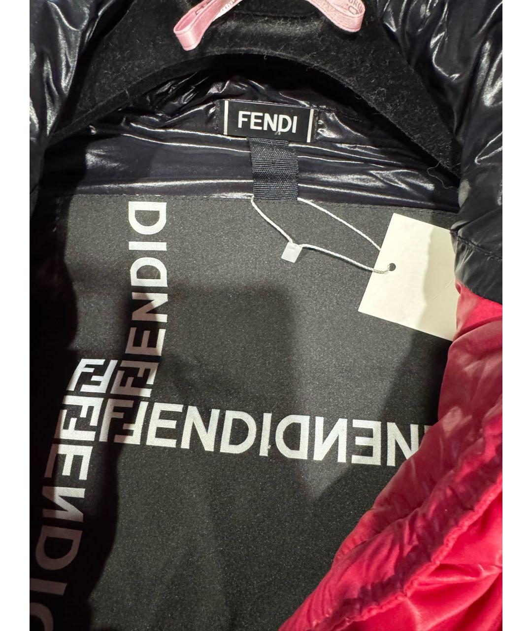 FENDI Красная полиамидовая куртка, фото 7