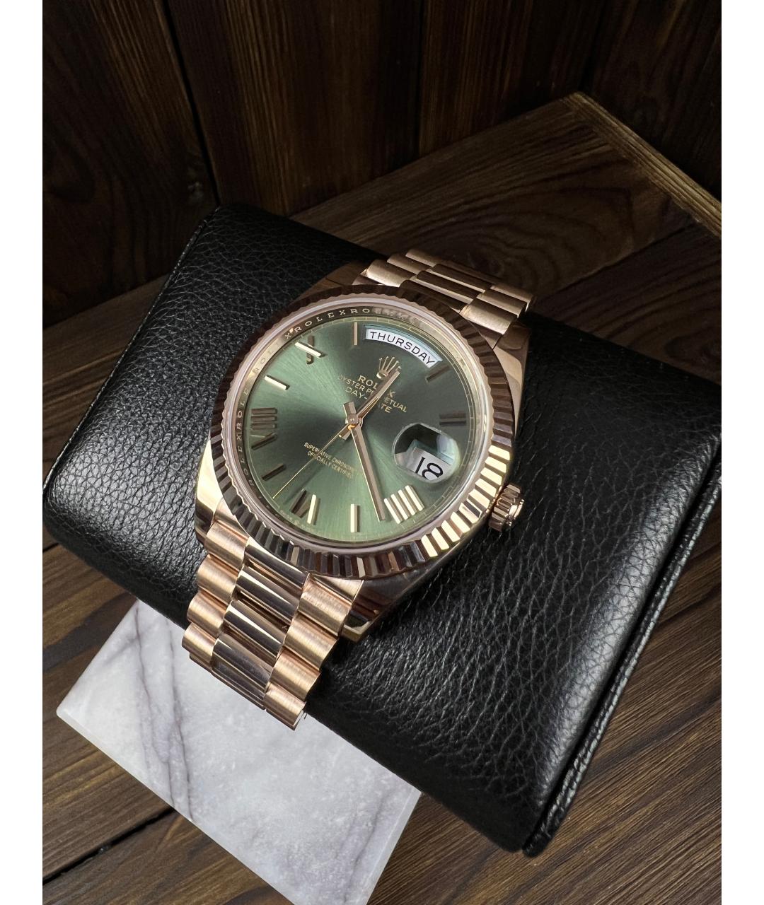 ROLEX Золотые часы из розового золота, фото 2