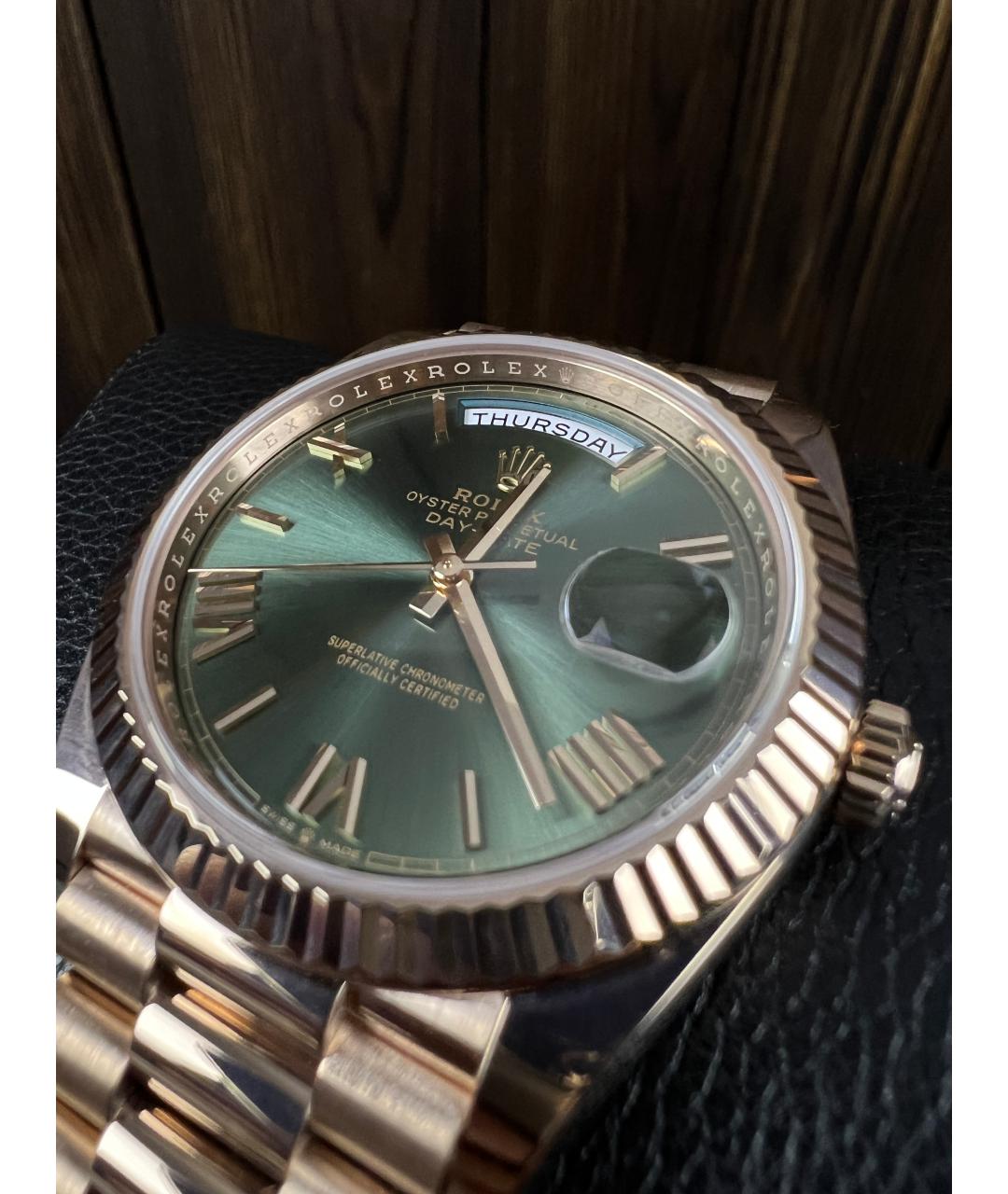 ROLEX Золотые часы из розового золота, фото 3