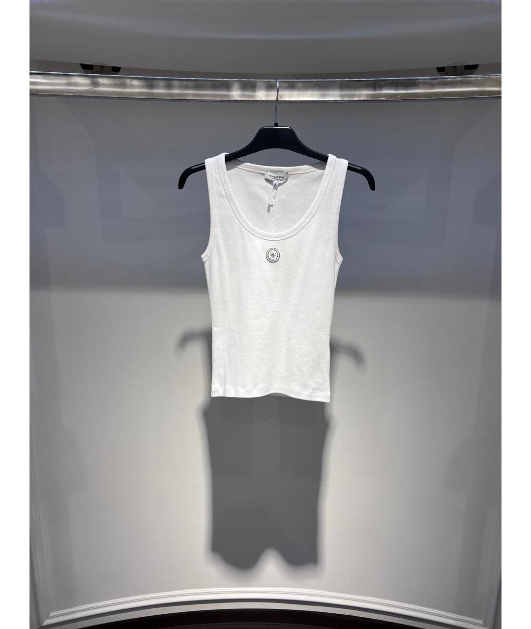 SPORTY AND RICH Белая хлопковая майка, фото 3