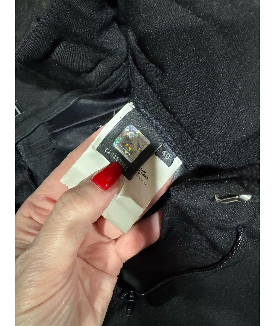 FENDI Черные полиамидовые брюки узкие, фото 5