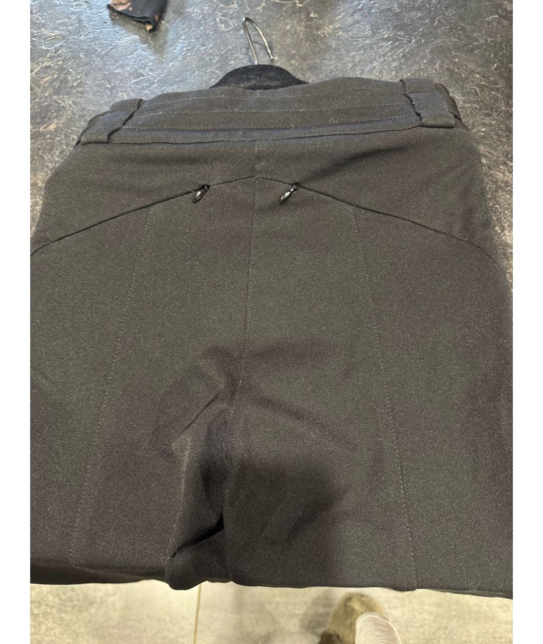 FENDI Черные полиамидовые брюки узкие, фото 2