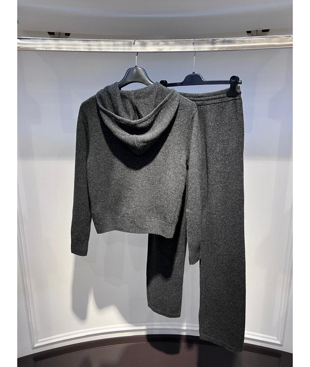 SPORTY AND RICH Серый кашемировый спортивные костюмы, фото 2