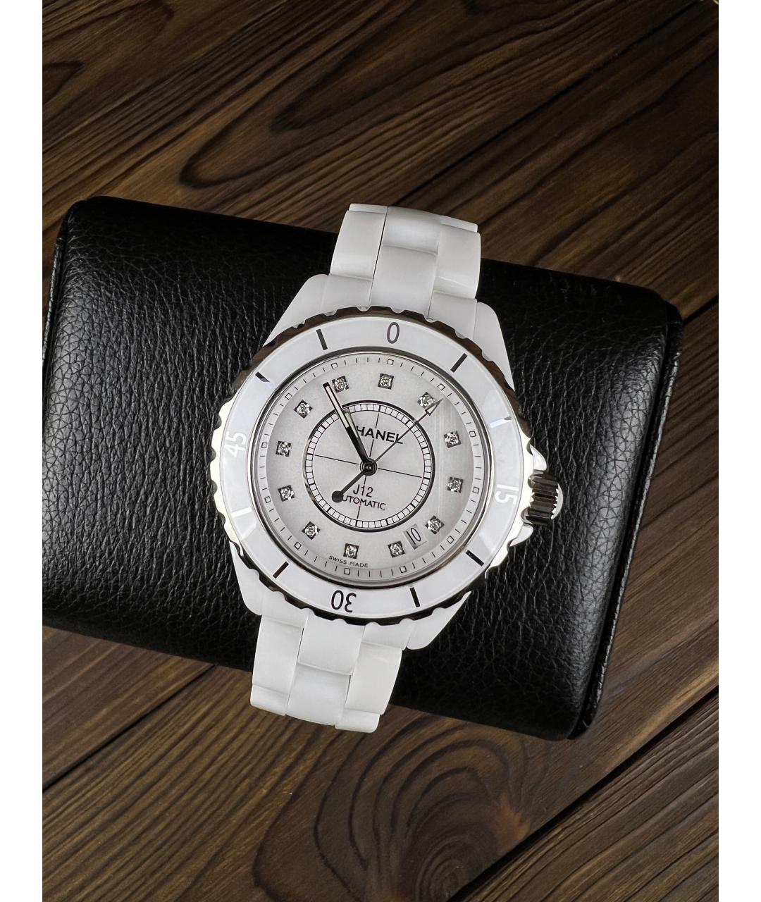 CHANEL Белые керамические часы, фото 4