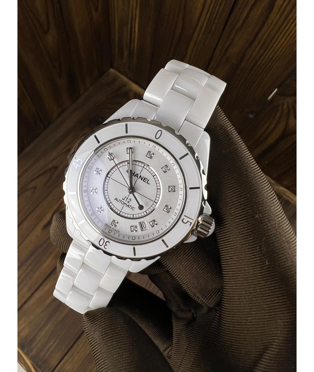 CHANEL Белые керамические часы, фото 2