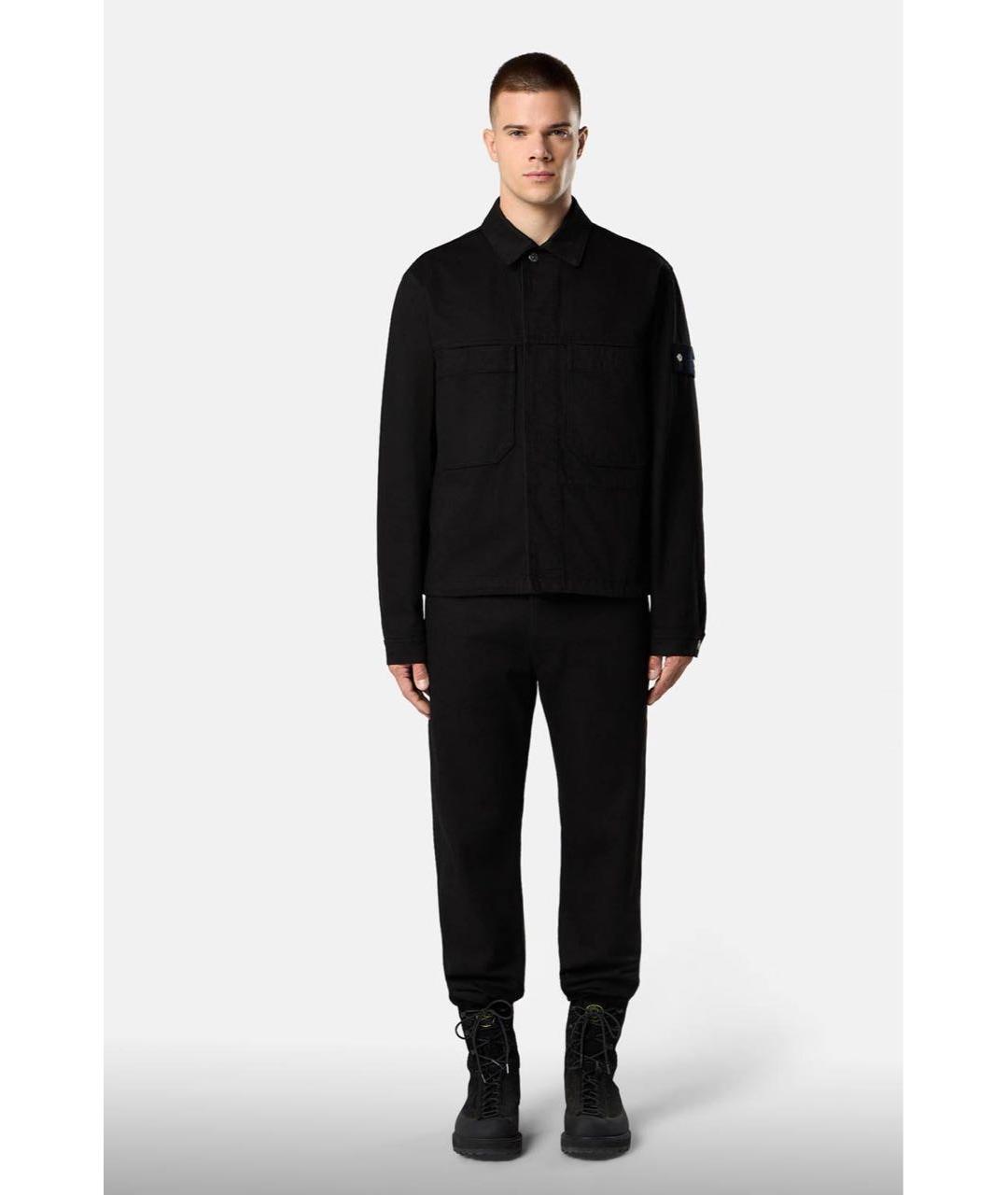 STONE ISLAND Черная деним куртка, фото 5