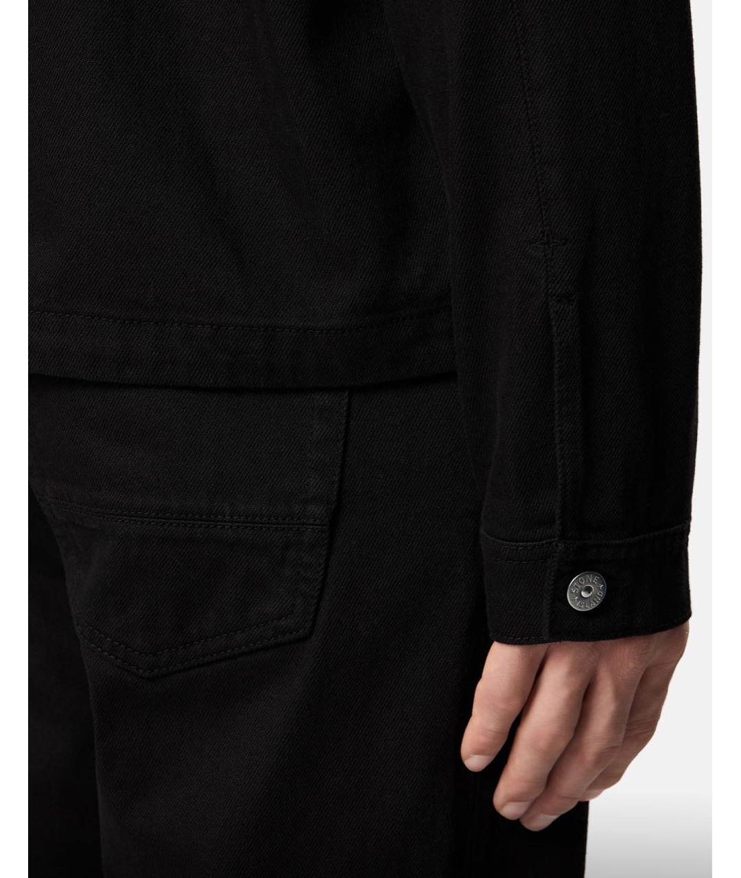 STONE ISLAND Черная деним куртка, фото 6