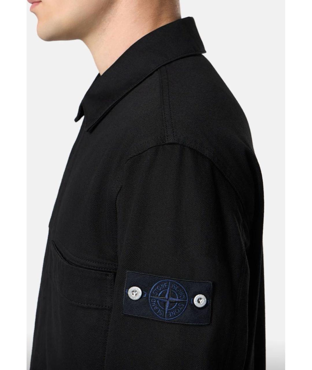 STONE ISLAND Черная деним куртка, фото 4