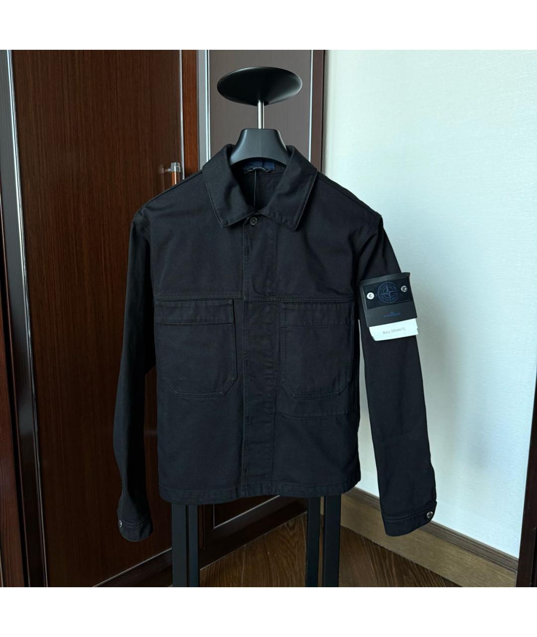 STONE ISLAND Черная деним куртка, фото 3