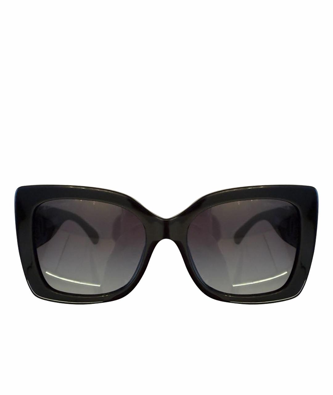 CHANEL Черные пластиковые солнцезащитные очки, фото 1